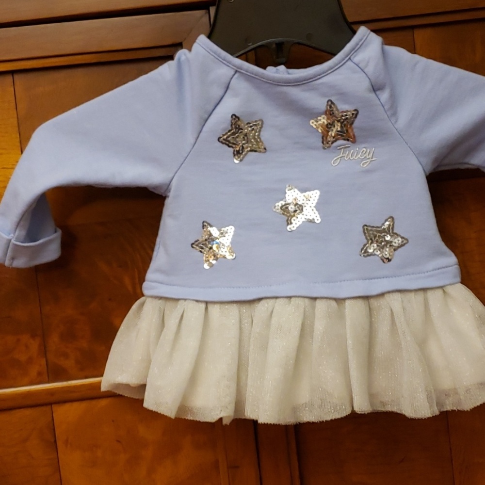 Juicy Couture Blue & Silver Dress Set Size 6/9 - Picture 2 of 8